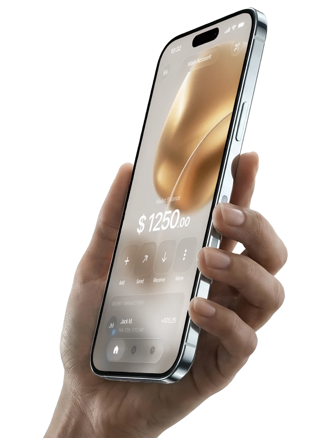 iqmii App in der Hand, Goldbestand